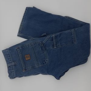 Carhartt - 32x30 - 101609 - Double Knee Washed Denim Relaxed Fit Logger Jean